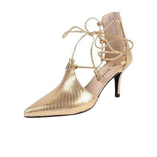 Plum Gold Leather Jon Josef Pump