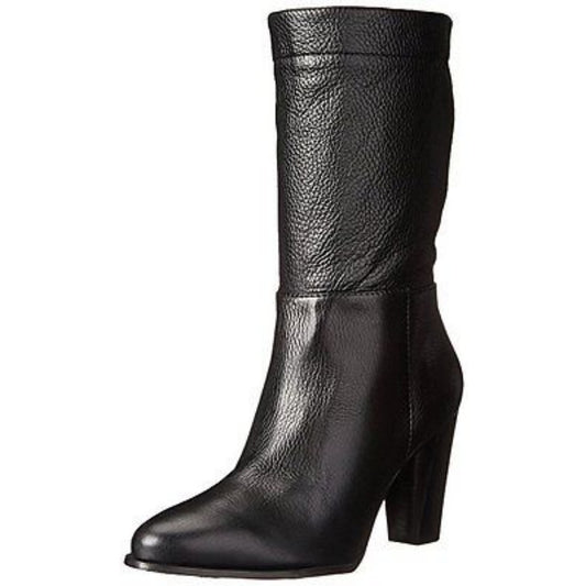 Vince Camuto Signature Womens Orton Black Leather Ankle Boot