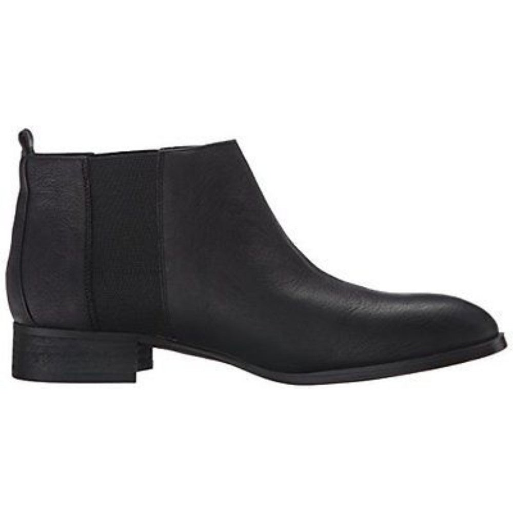 Nine West Women's Nolynn Black Leather Ankle Boot