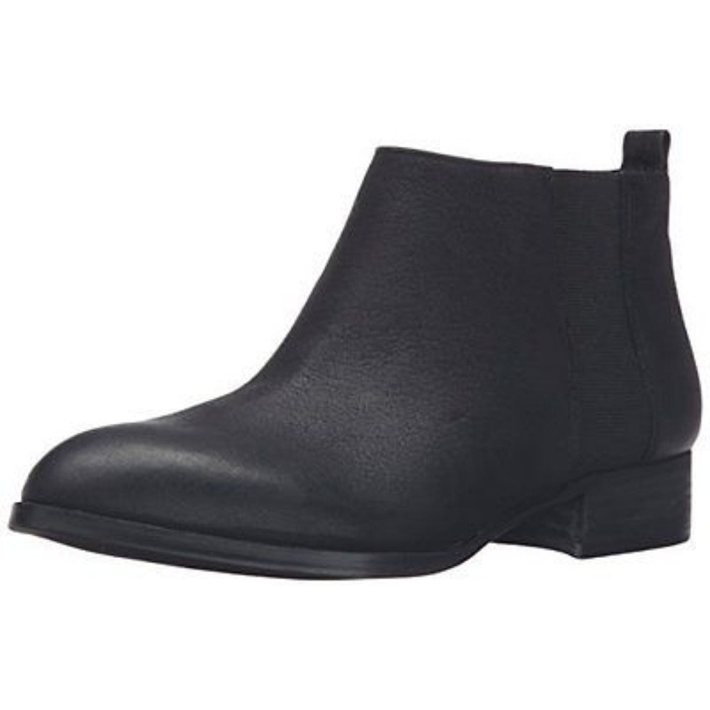 Nine West Women's Nolynn Black Leather Ankle Boot