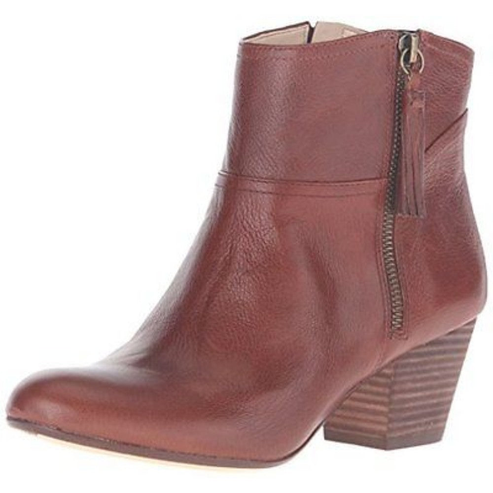 Nine West Women's Hannigan Cognac Leather Ankle Boot