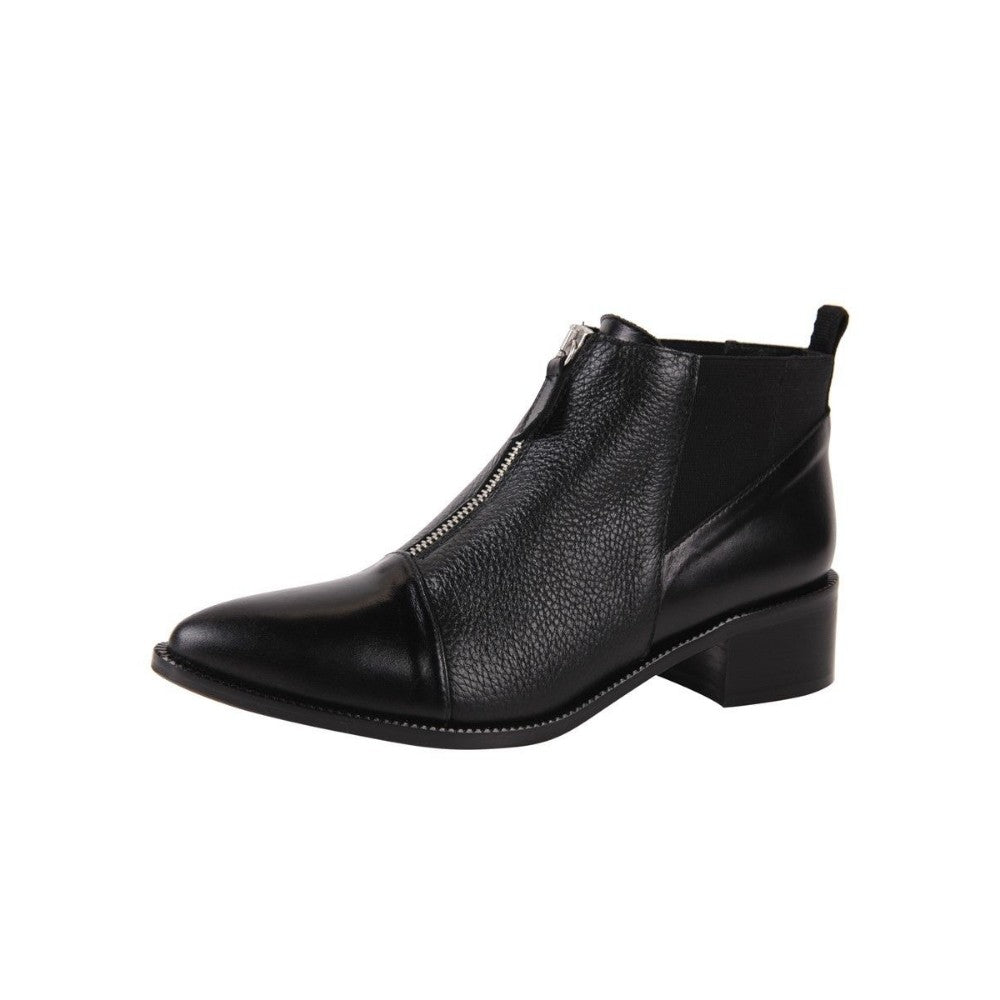 Lulu Black Leather Jon Josef Ankle Boot - M - 6.5