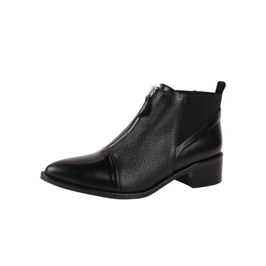 Lulu Black Leather Jon Josef Ankle Boot