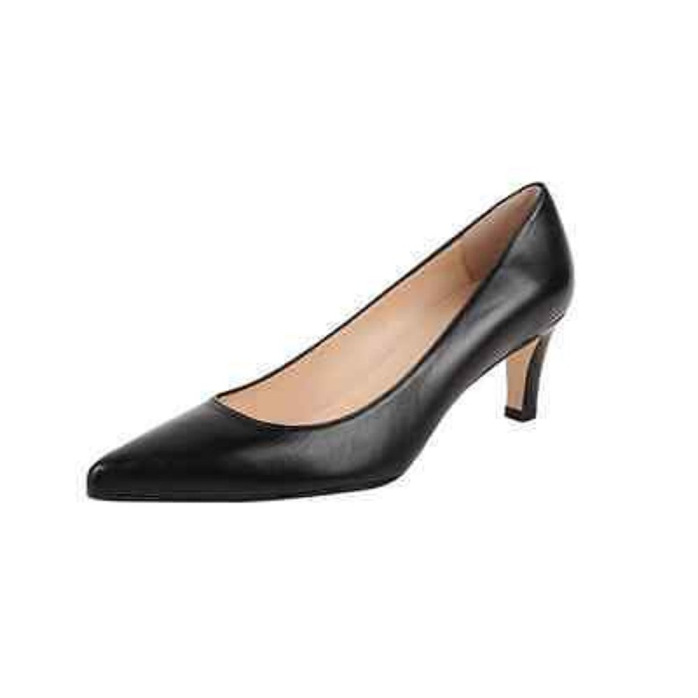 Chandra Black Leather Jon Josef Pumps