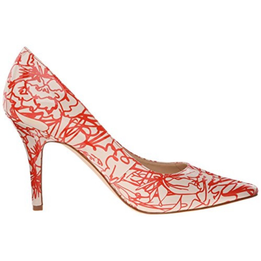 Nine West Women's Jackpot Off White Red Patent Pumps