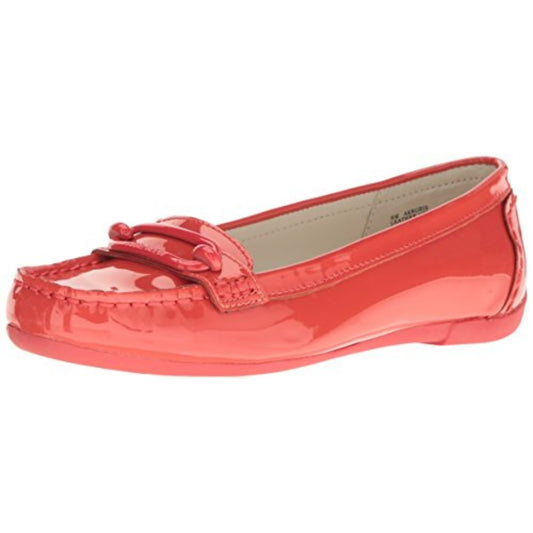 Noris Orange Patent Anne Klein Loafer Flat