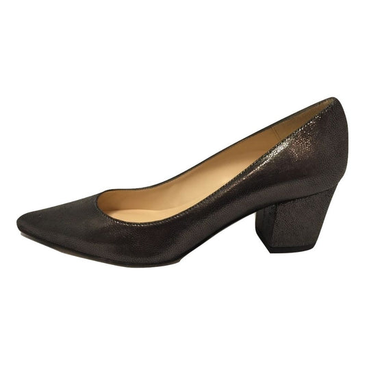 Christy Pewter Metallic Leather Jon Josef Pump