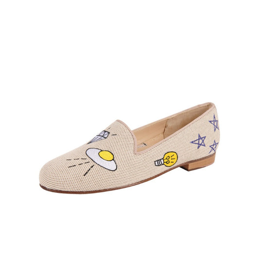 Gatsby Flying Saucer Natural Jon Josef Loafer Flat