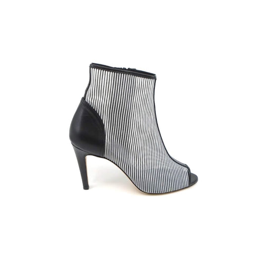 Campello Black and White Mesh Jon Josef Ankle Boot