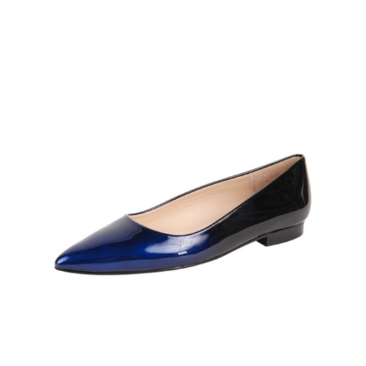 Jon Josef Monaco Navy Degrade Patent Leather Flat