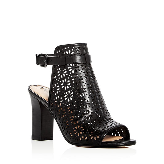 Fleura Black Leather Via Spiga Sandal