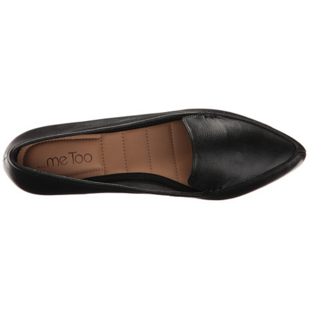 Audra Black Me Too Leather Loafer Flats