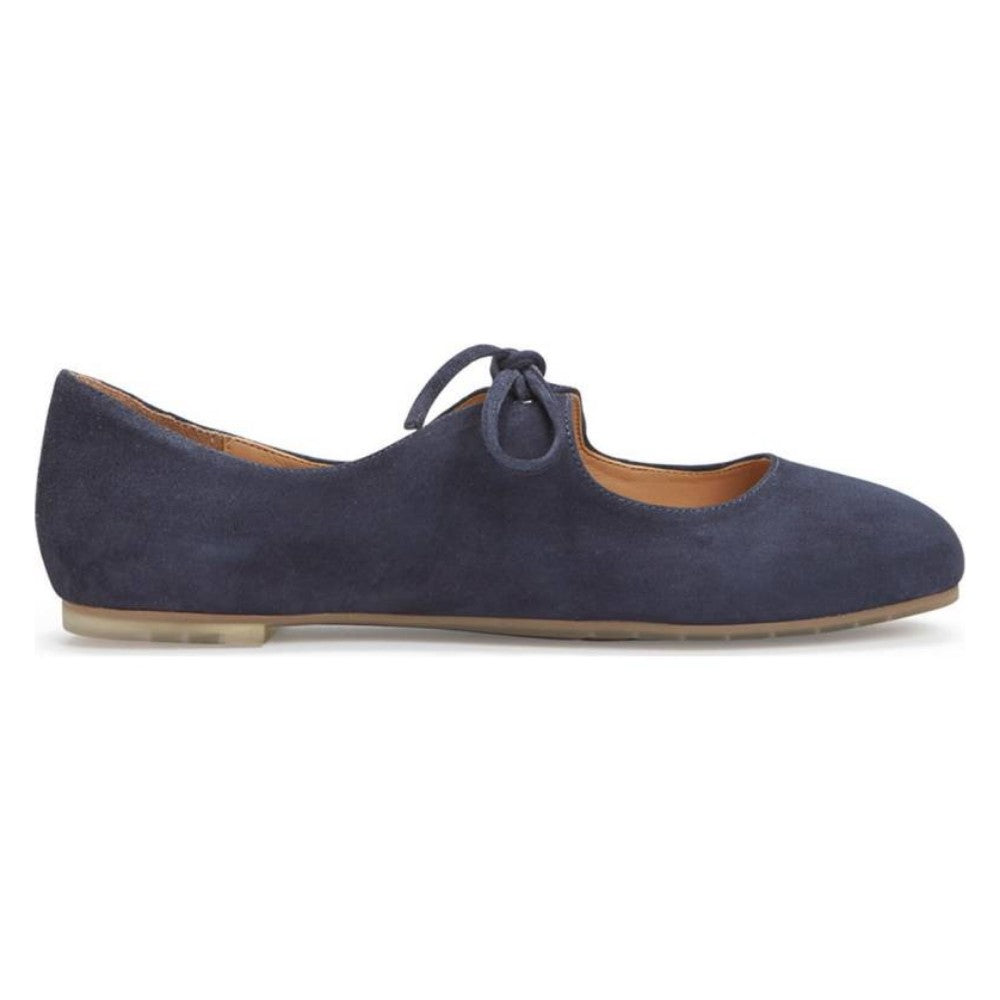 Cacey Navy Suede Me Too Flat Mary Janes