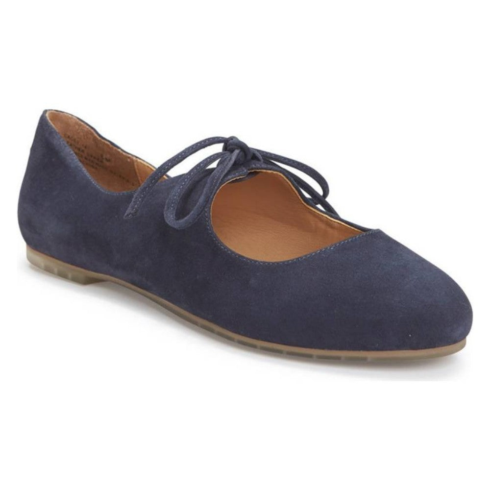 Cacey Navy Suede Me Too Flat Mary Janes - M - 7.5