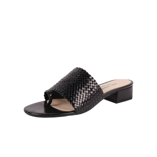 North Black Jon Josef Leather Sandal Slide