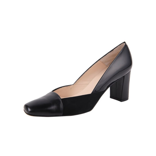 Memory Black Leather Jon Josef Pump