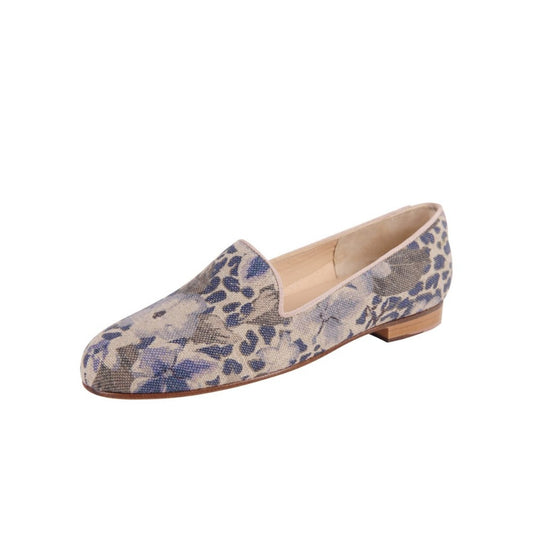 Gatsby Blue Sacco Linen Jon Josef Flat