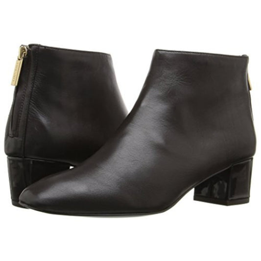 Anna Brown Leather Nine West Bootie