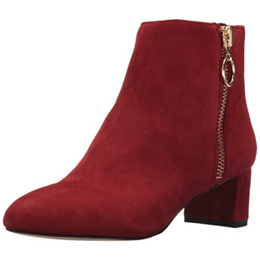 Krimp Red Suede Nine West Bootie