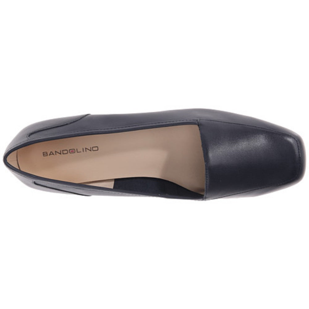 Bandolino Women's Liberty Navy Leather Loafer Flat
