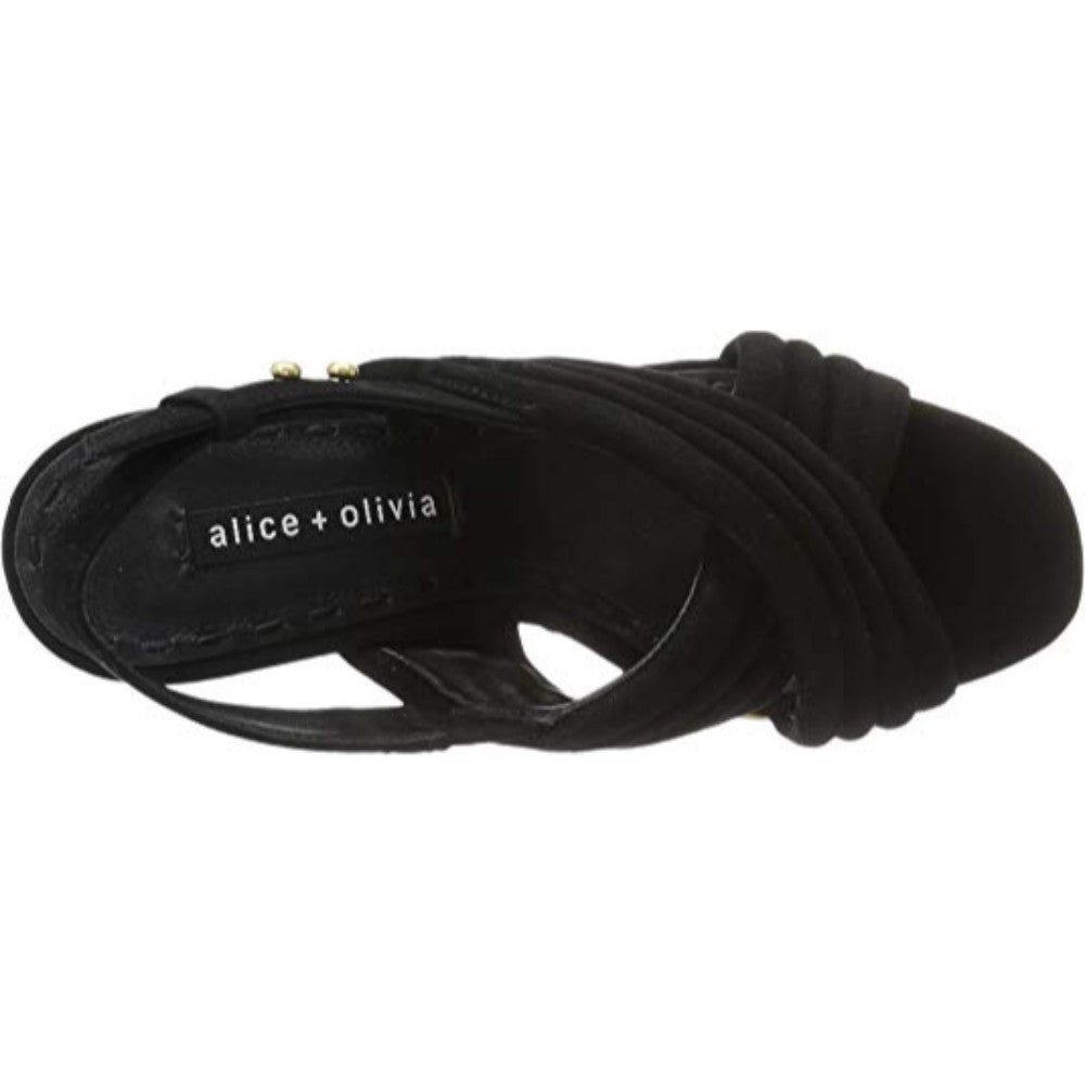 Charlize Black Suede Alice and Olivia