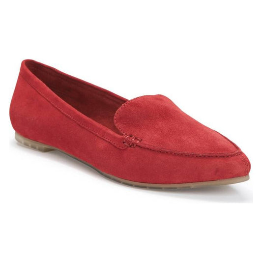 Audra Garnet Red Suede Me Too Flat