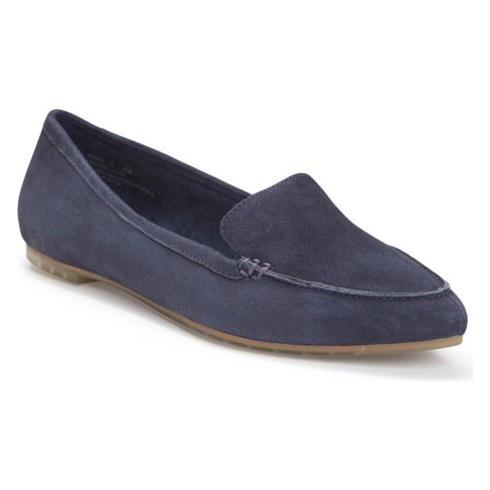 Audra Dark Navy Suede Me Too Loafer Flats - M - 11