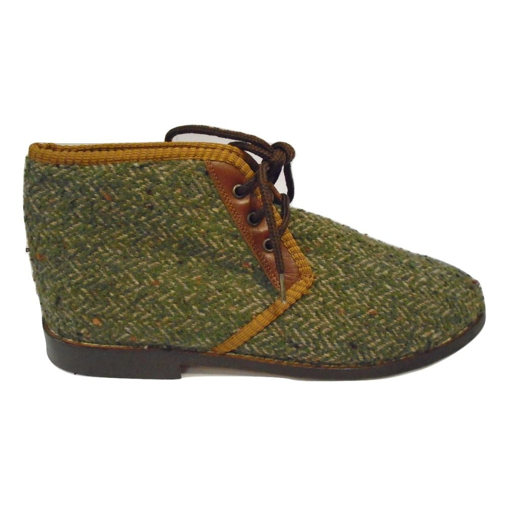 Green tweed Resipsa Chukka Ankle Boot