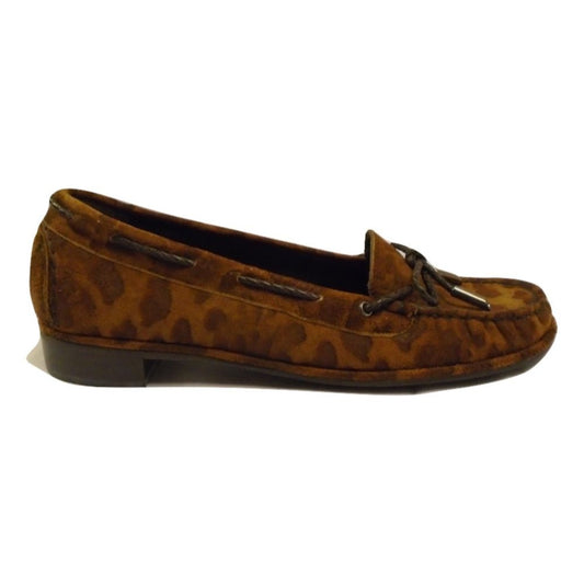 Braidy Bow Brown Leopard Stuart Weitzman I-1-111574