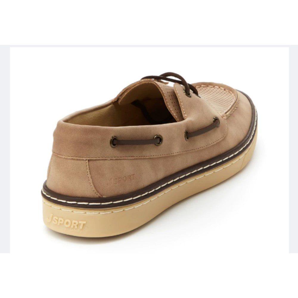 Sammy Taupe Nubuck JSports Boat Shoe