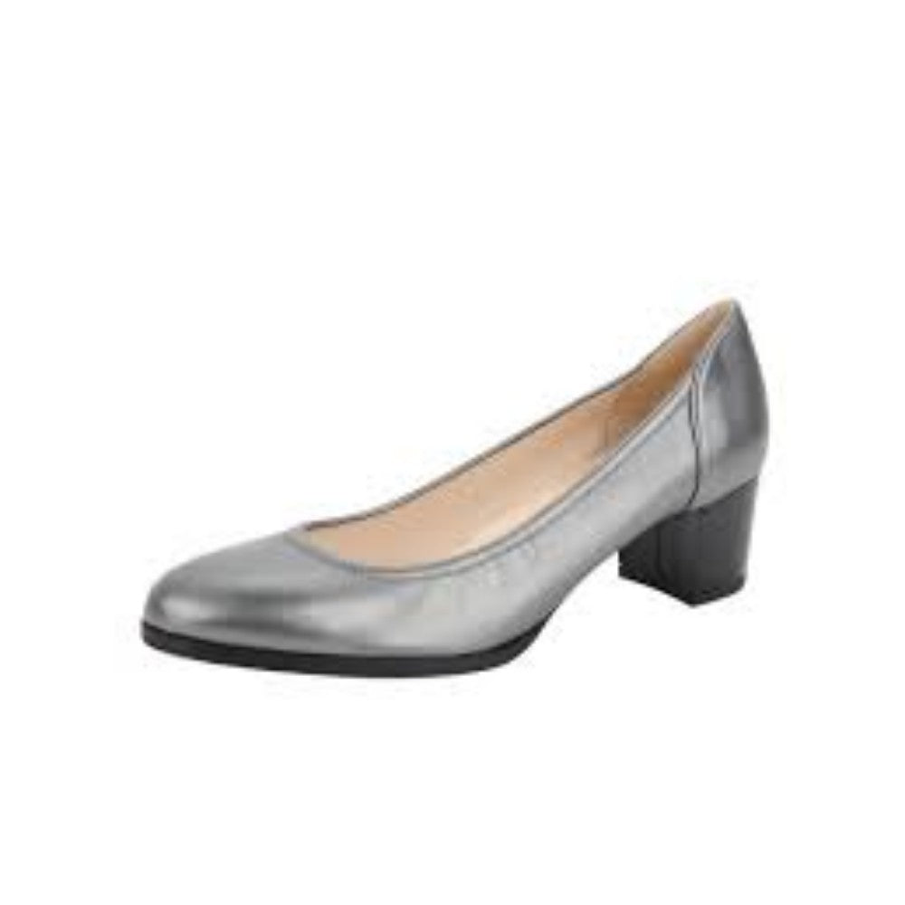 Damas Pewter Leather Jon Josef Pumps - M - 6.5