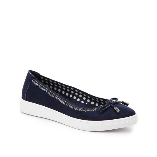 Odella Navy Anne Klein Flat