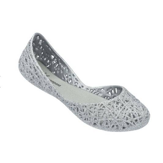 Zig Zag Glitter Silver Melissa