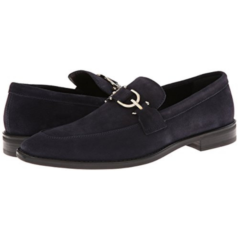 Bryc23 Navy Donald Pliner Suede Loafers