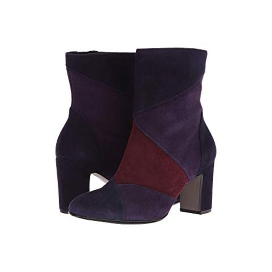 55881 Cir Dk Purple Gabor Suede Ankle Boots