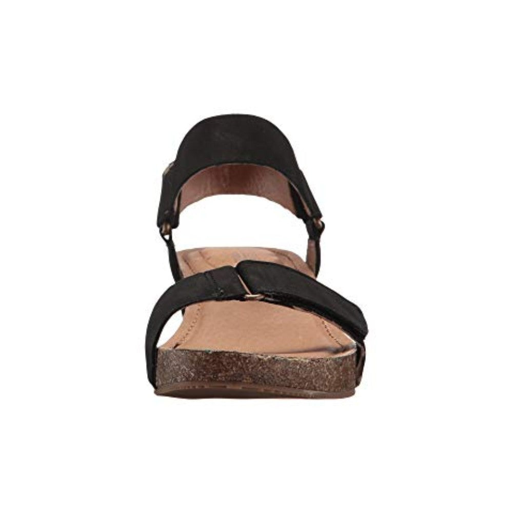 Shea Black Adam Tucker Leather Wedge Sandal