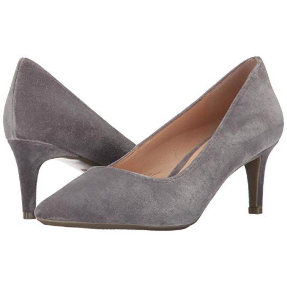 Soho 9X9 Grey Fabric Nine West Pump - M - 10