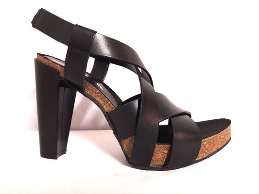 Carmel Black Right Bank Shoes Sandal