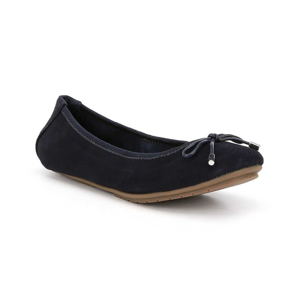 Halle Navy Suede Me Too Flat