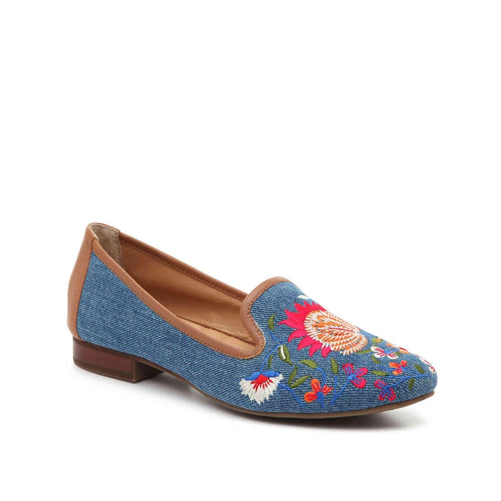 Yale Blue Floral Me Too Loafer Flats