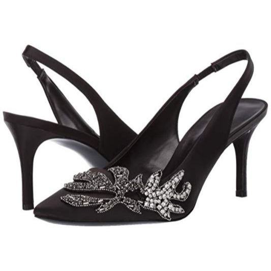 Mathias Black Nine West Slingback Pumps