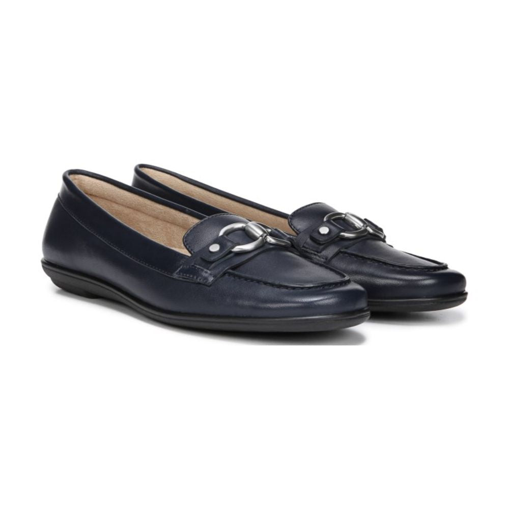 Ainsley Navy Leather Naturalizer Loafer-Navy-7.5-M-Naturalizer