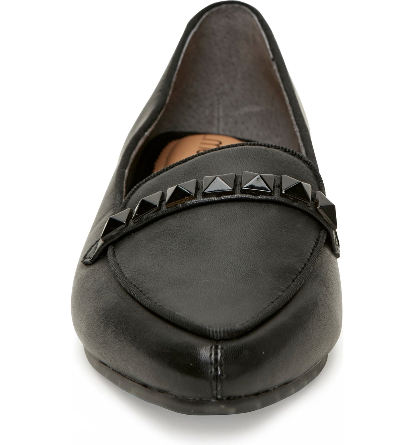 Alexis Black Leather Me Too Loafer Flat