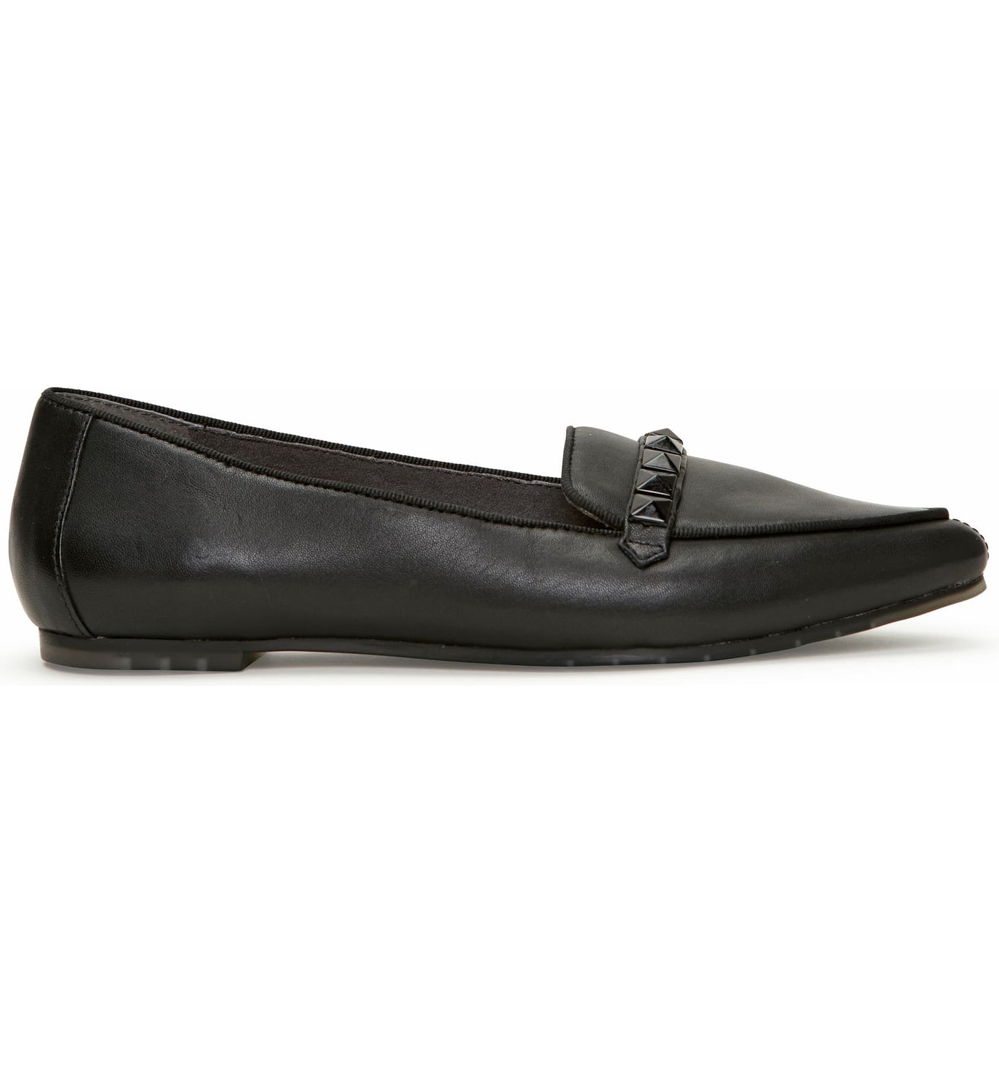 Alexis Black Leather Me Too Loafer Flat