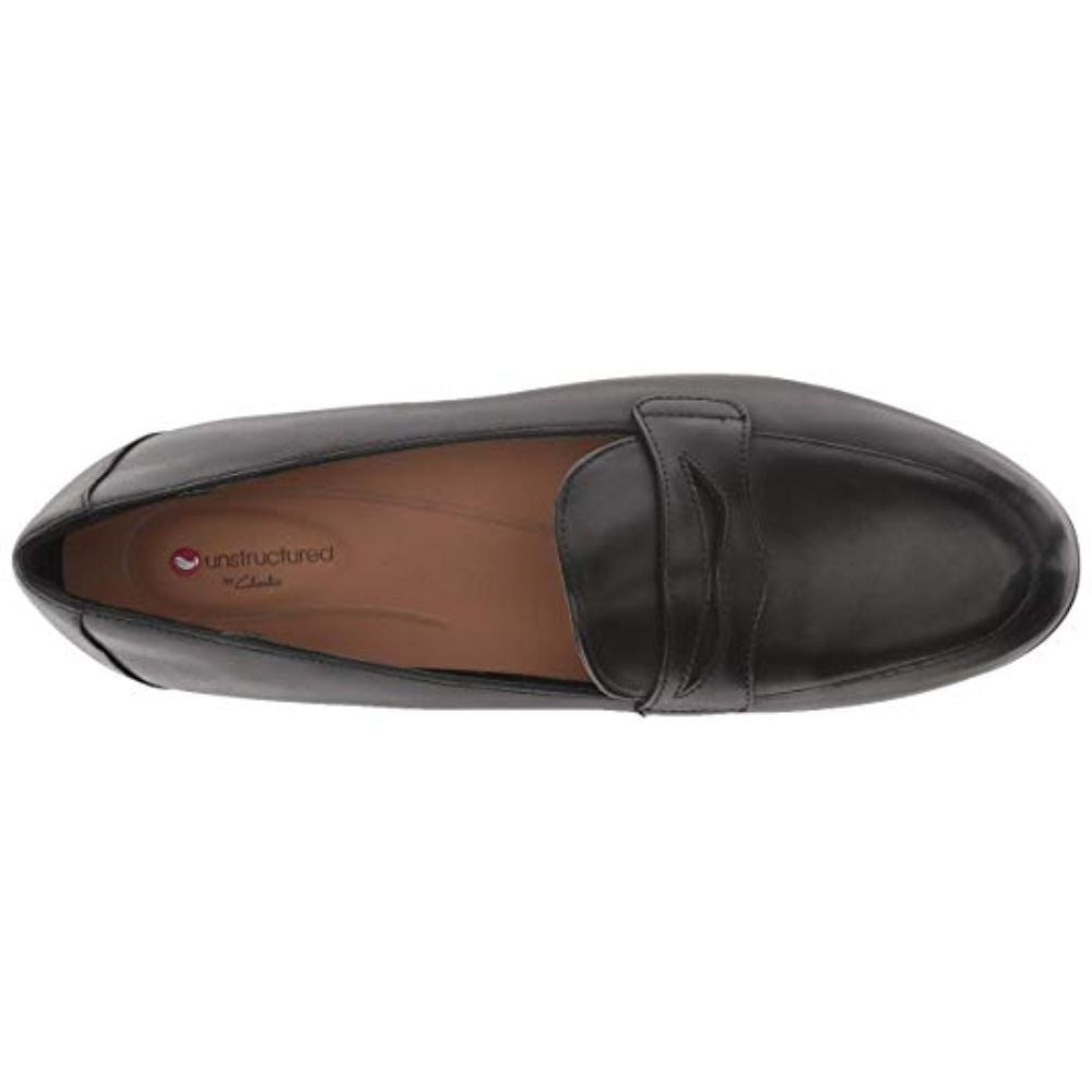 Unblush Go Black Leather Clarks Loafers