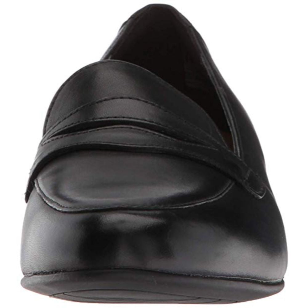 Unblush Go Black Leather Clarks Loafers