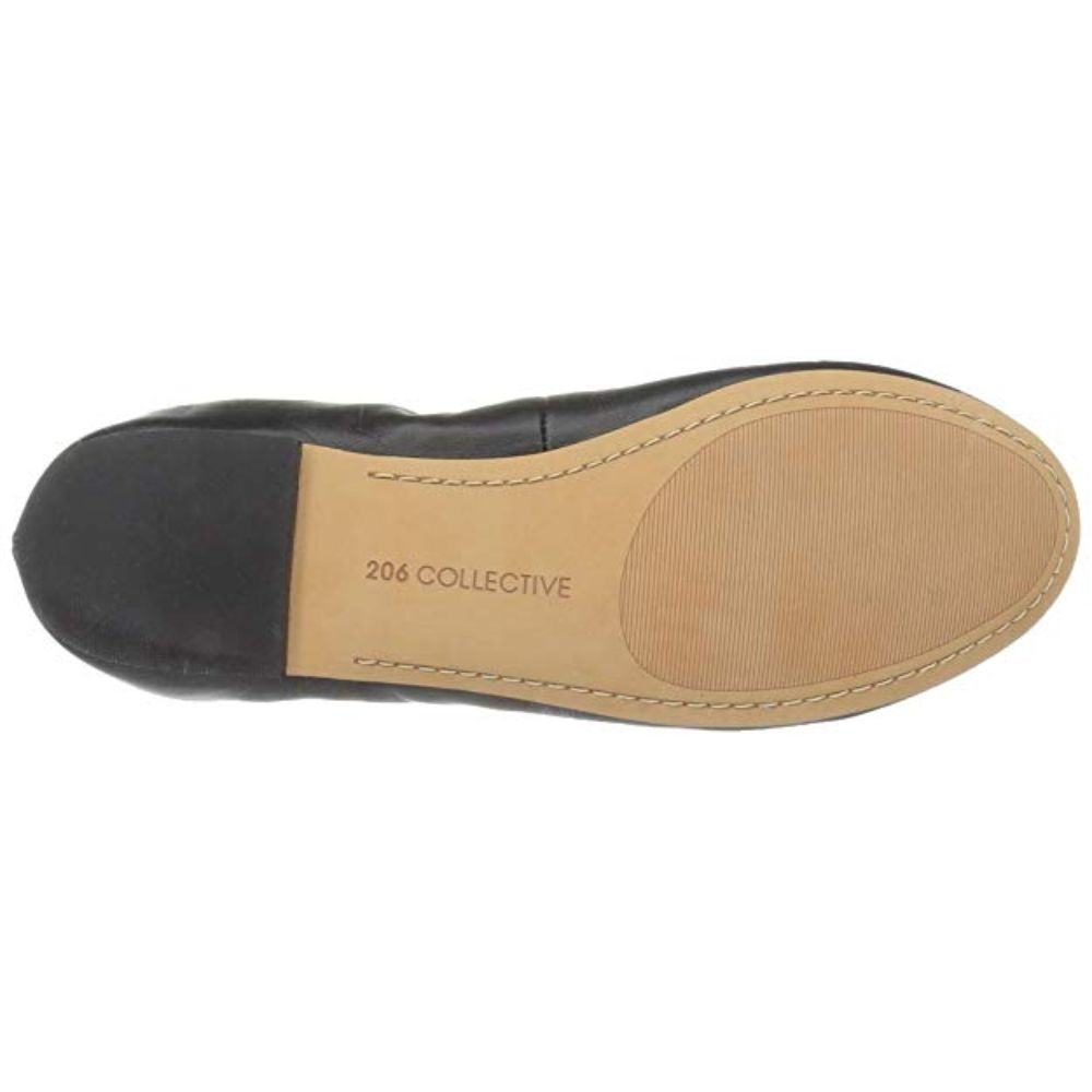 Madison Black Leather 206 Collective Flat