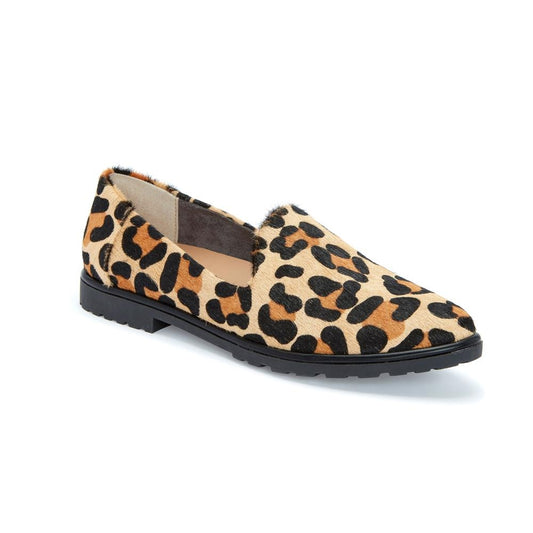 Cambrie Tan Leopard Me Too Loafer Flat