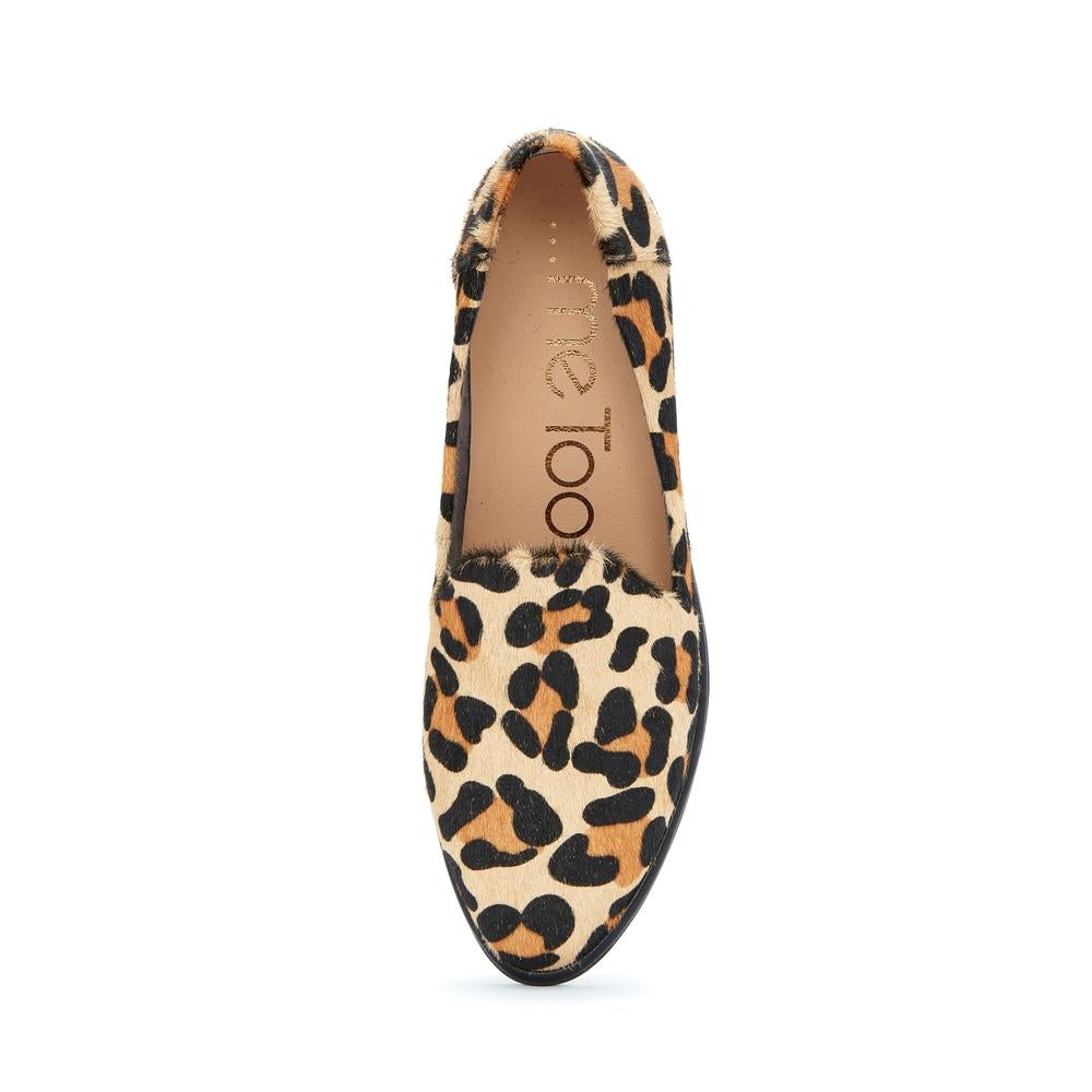 Cambrie Tan Leopard Me Too Loafer Flat
