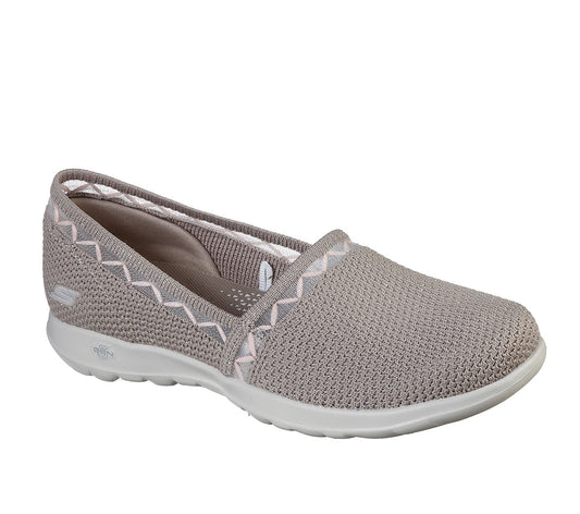 16392 Gowalk Lite Glint Taupe Skechers Slip-On Flat